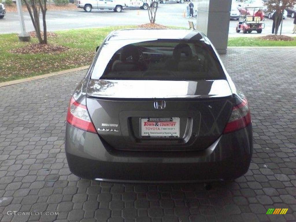 2009 Civic LX Coupe - Polished Metal Metallic / Gray photo #4