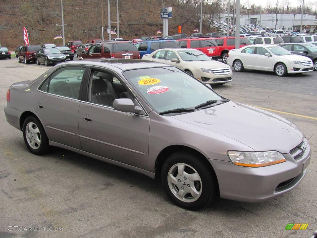 2000 Accord EX Sedan - Signet Silver Metallic / Quartz photo #6