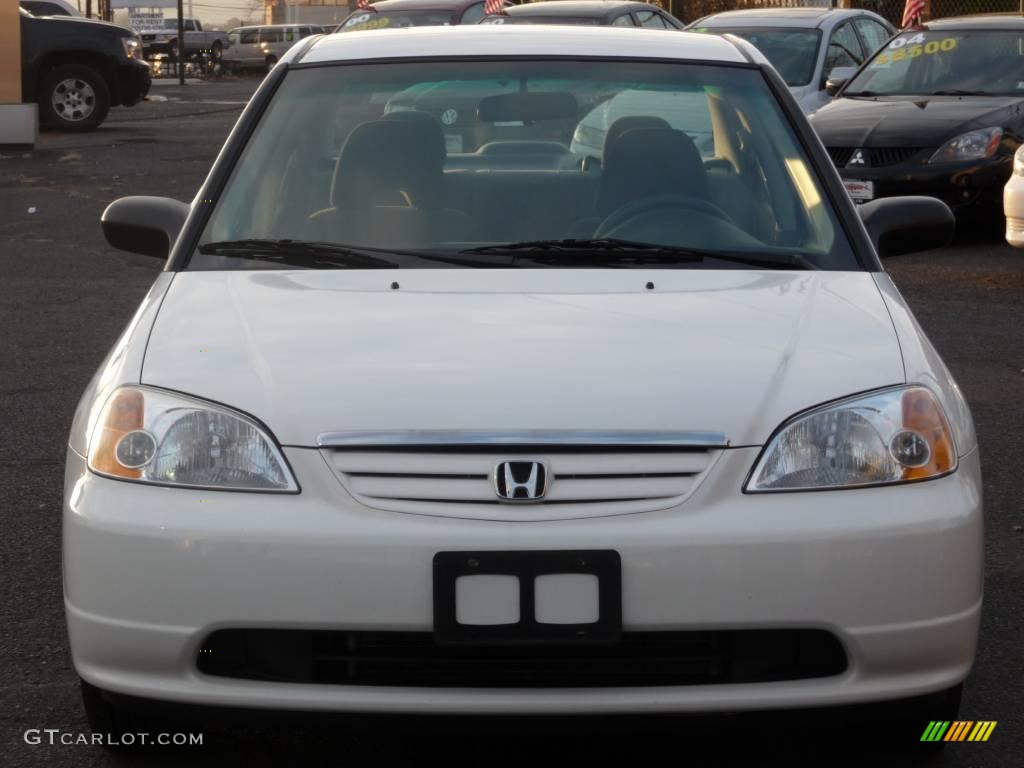 2003 Civic LX Sedan - Taffeta White / Gray photo #1