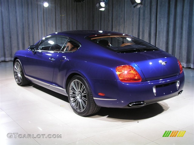 2008 Continental GT Speed - Moroccan Blue / Newmarket Tan photo #2