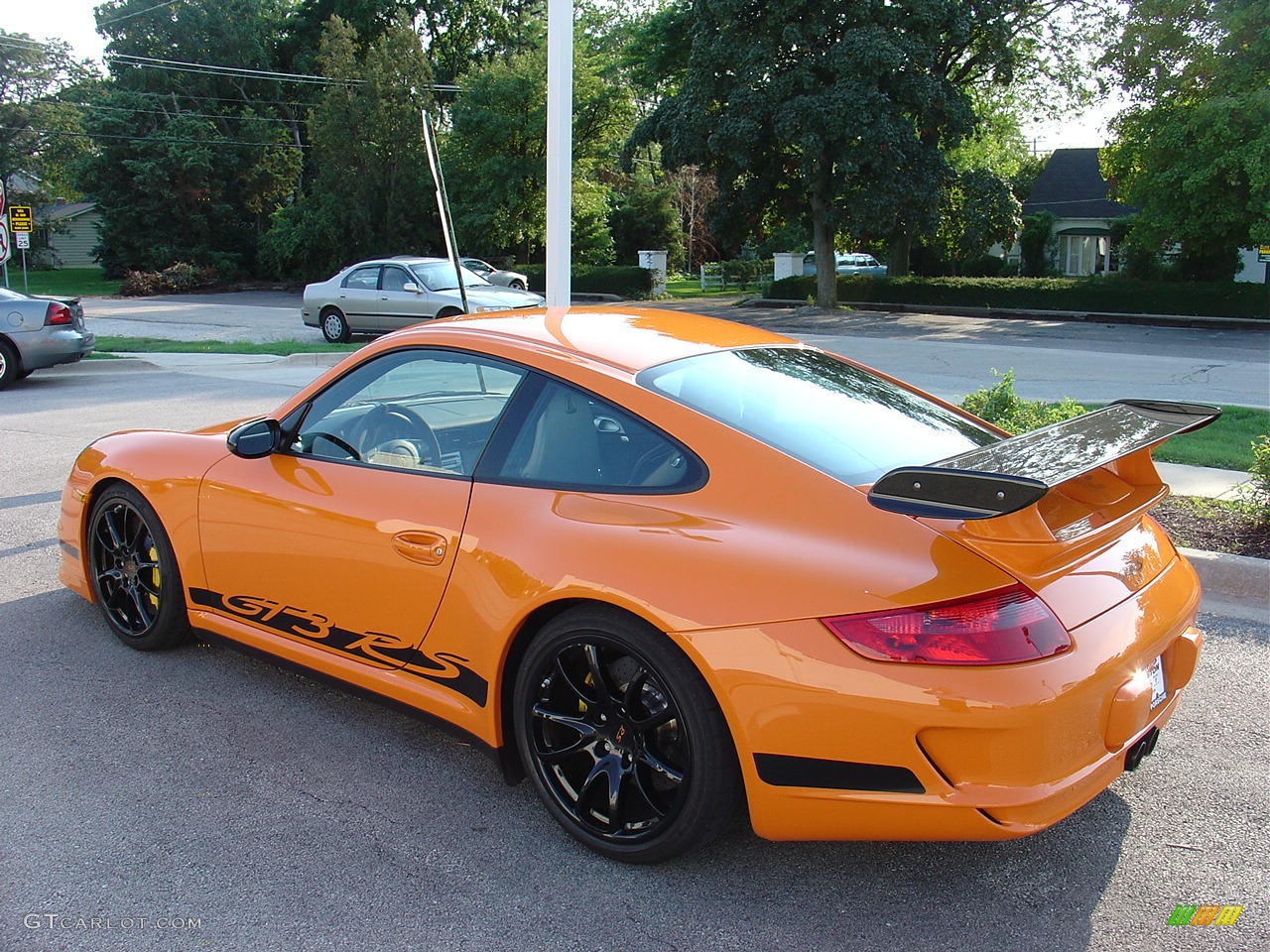 2007 911 GT3 RS - Orange/Black / Black photo #6