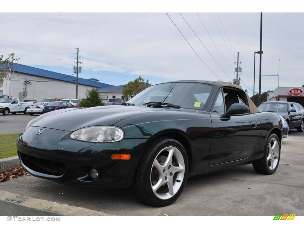 2001 MX-5 Miata LS Roadster - Emerald Green Mica / Tan photo #1