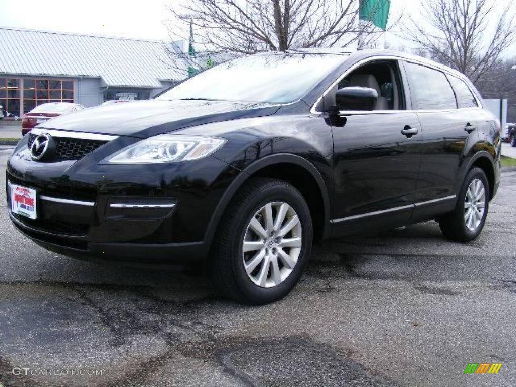 2008 CX-9 Touring AWD - Brilliant Black / Sand photo #1