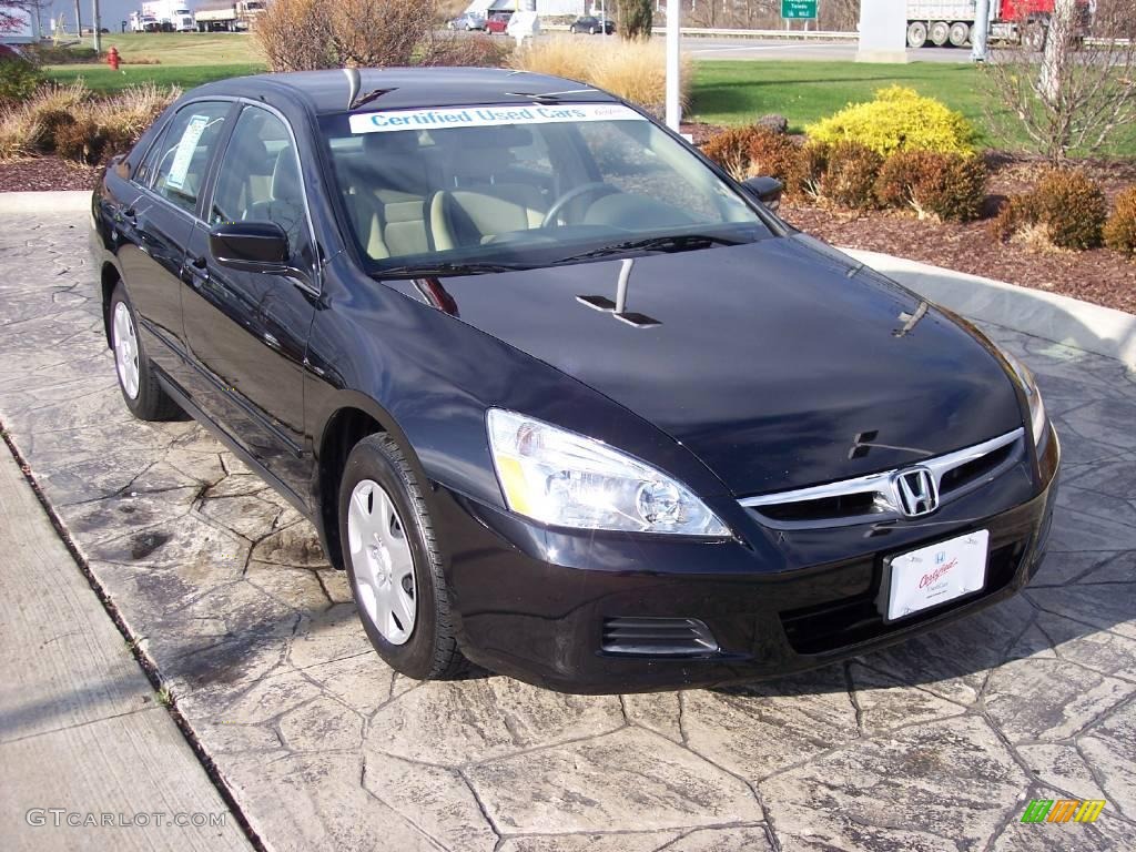 2007 Accord LX Sedan - Nighthawk Black Pearl / Ivory photo #1