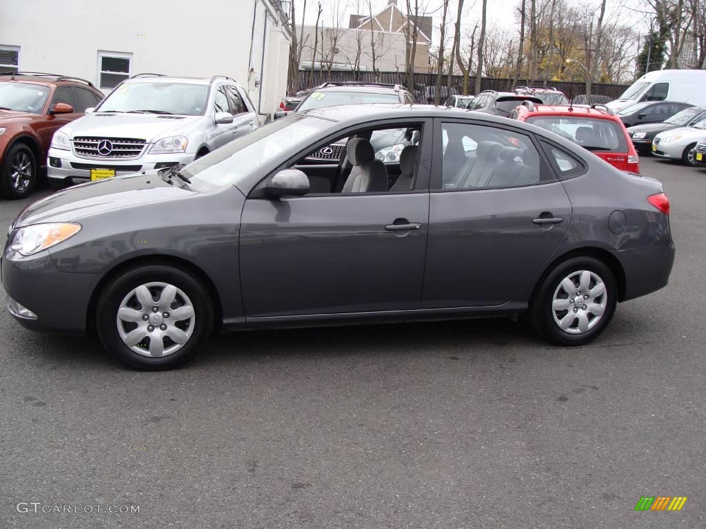 2009 Elantra GLS Sedan - Carbon Gray / Gray photo #4