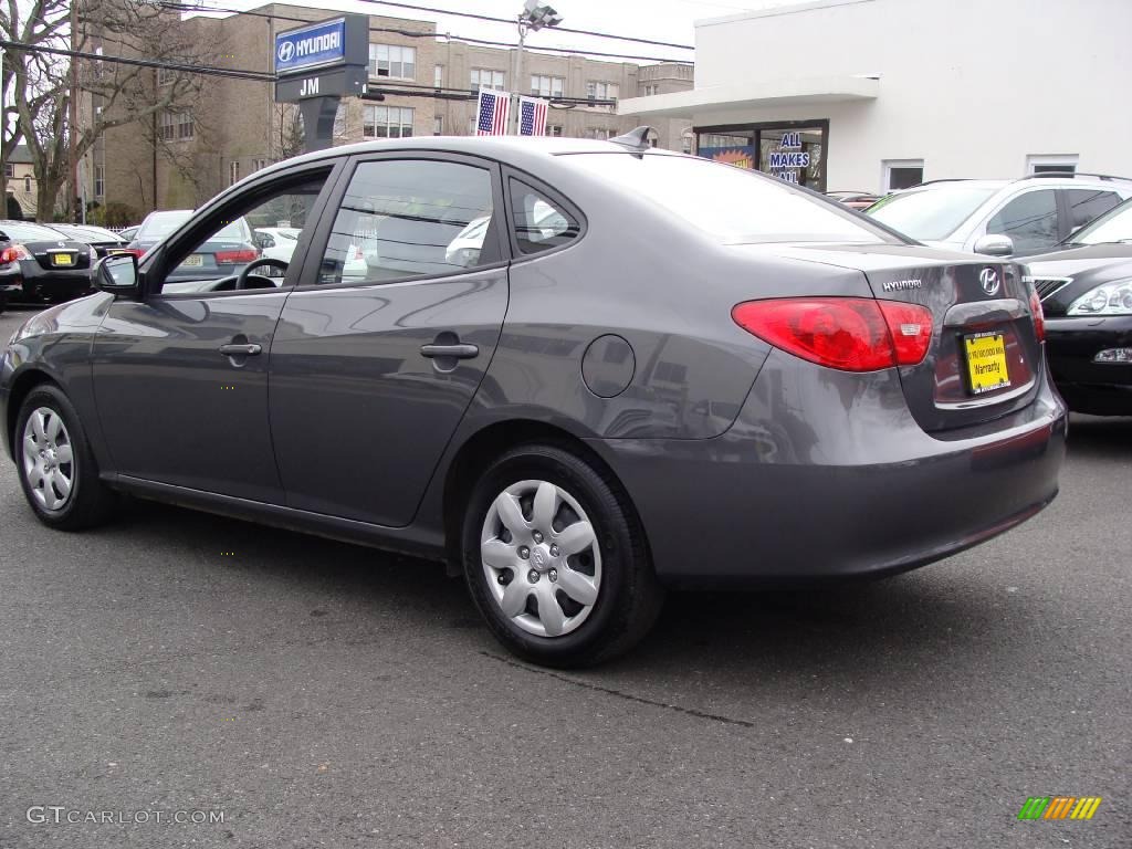2009 Elantra GLS Sedan - Carbon Gray / Gray photo #5