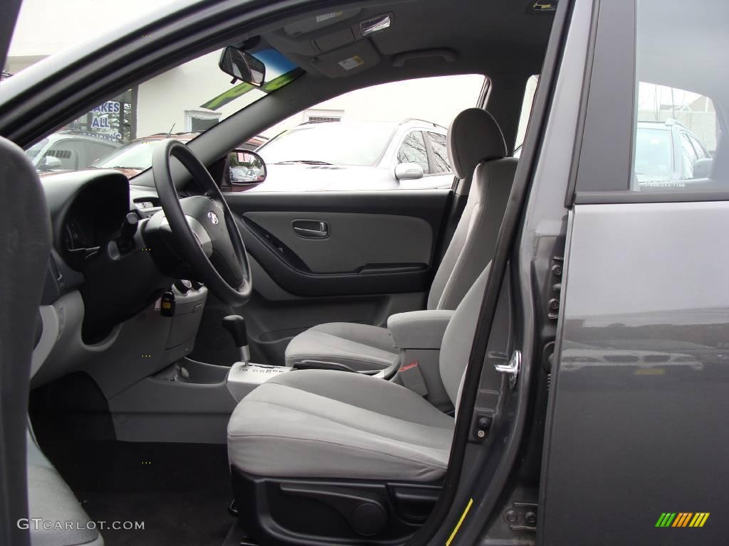2009 Elantra GLS Sedan - Carbon Gray / Gray photo #13