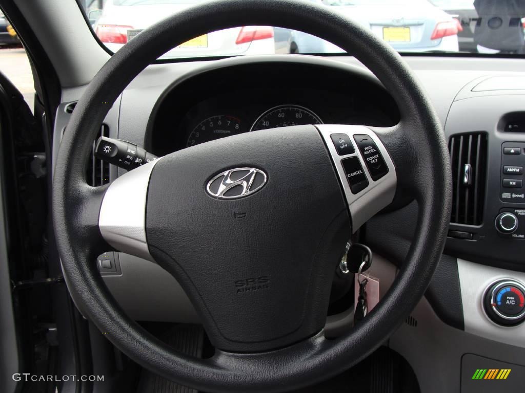 2009 Elantra GLS Sedan - Carbon Gray / Gray photo #20