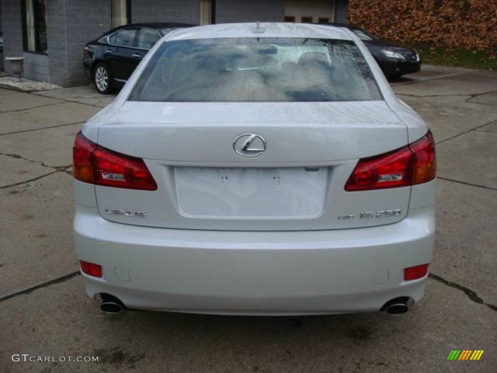 2008 IS 250 AWD - Glacier Frost Pearl / Black photo #3