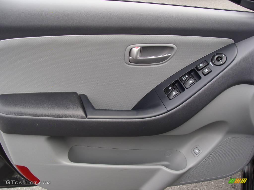 2009 Elantra GLS Sedan - Black Pearl / Gray photo #11