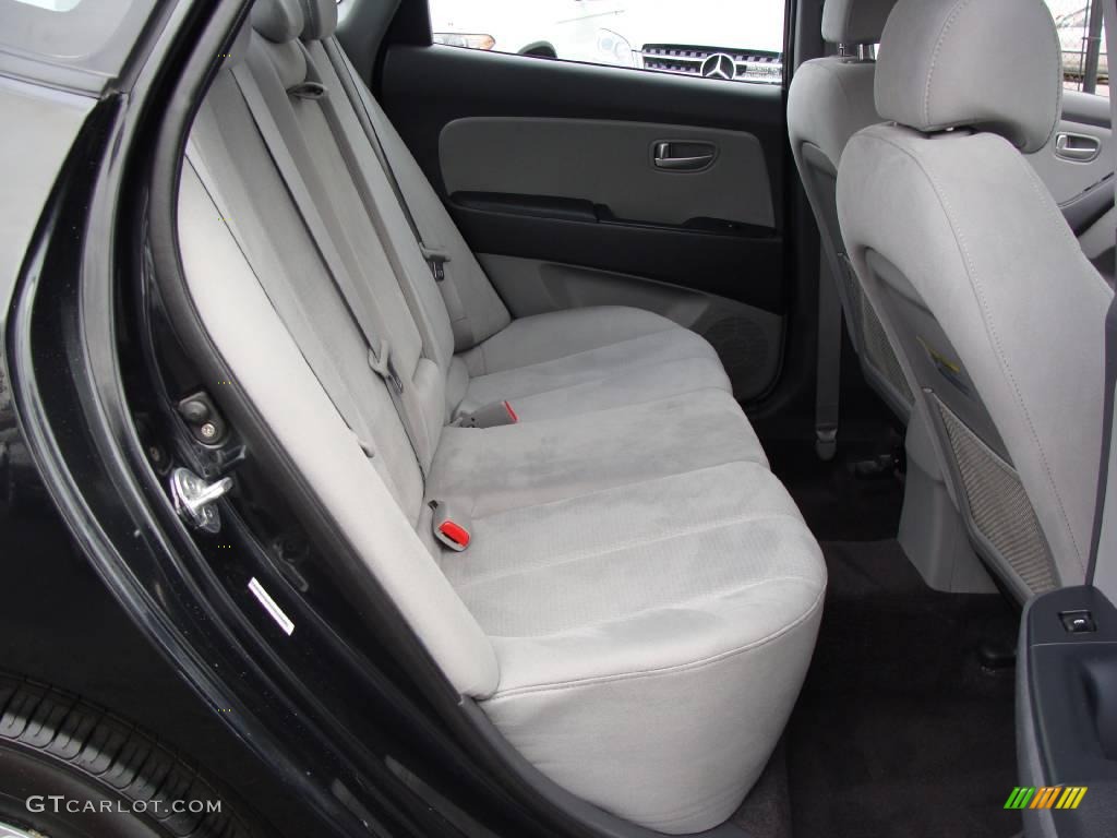 2009 Elantra GLS Sedan - Black Pearl / Gray photo #17