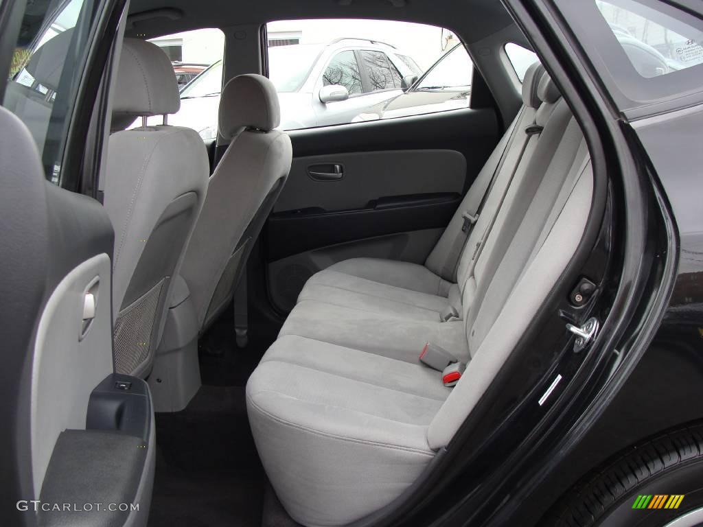 2009 Elantra GLS Sedan - Black Pearl / Gray photo #18