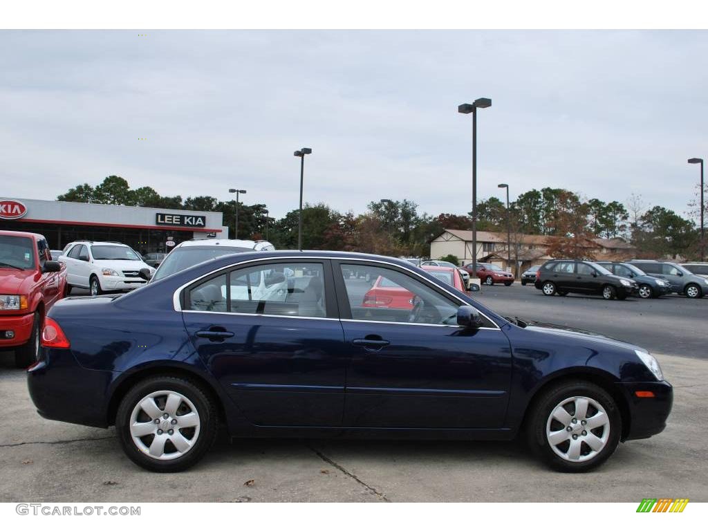 2008 Optima LX - Deep Ocean Blue / Gray photo #6