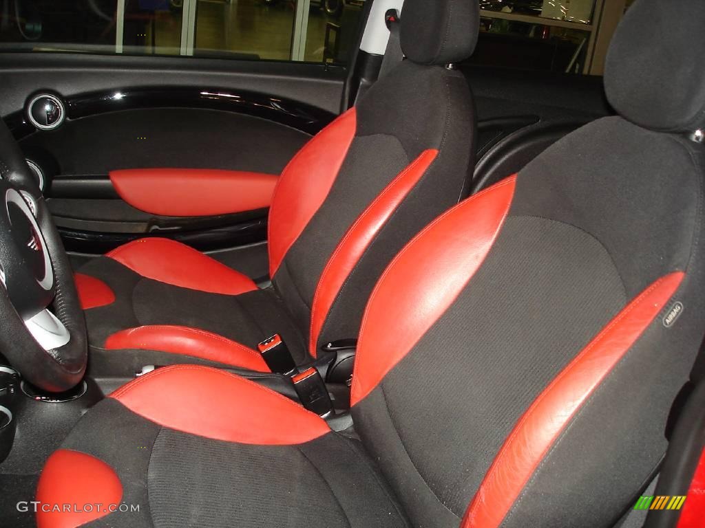 2007 Cooper Hardtop - Chili Red / Rooster Red/Carbon Black photo #8