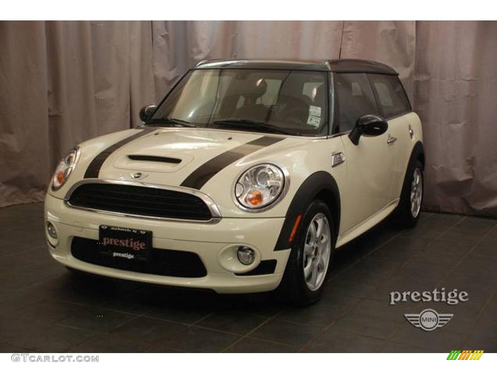 2009 Cooper S Clubman - Pepper White / Punch Carbon Black Leather photo #1