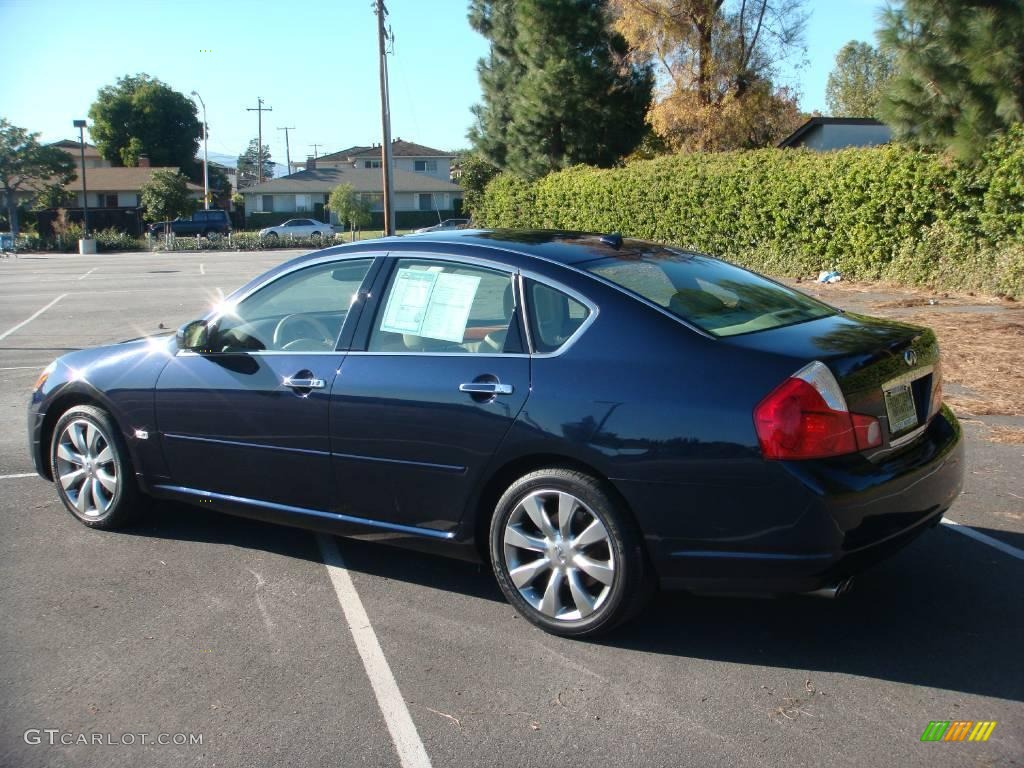 2006 M 35 Sedan - Twilight Blue Pearl / Wheat photo #6