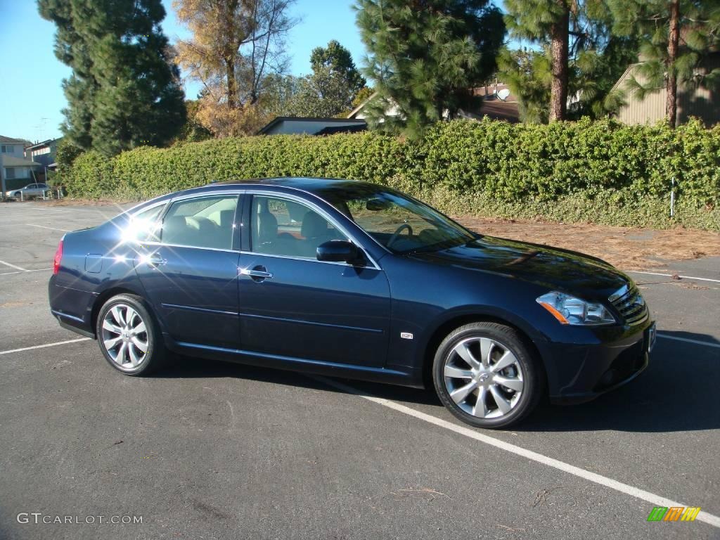 2006 M 35 Sedan - Twilight Blue Pearl / Wheat photo #11