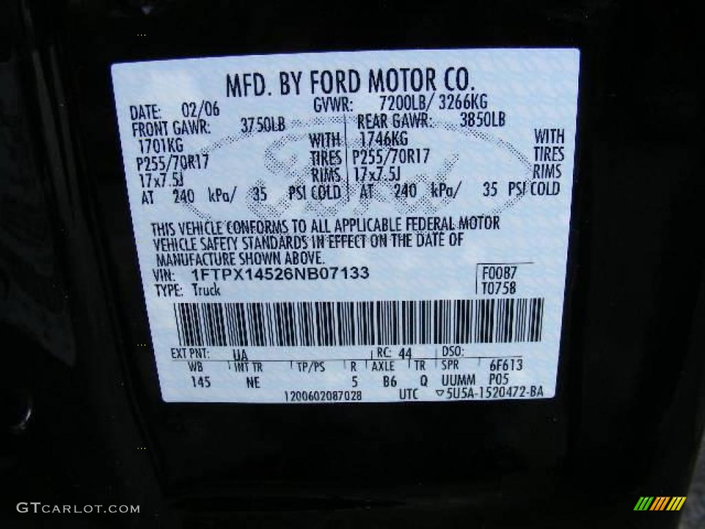 2006 F150 XLT SuperCab 4x4 - Black / Medium/Dark Flint photo #29