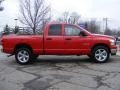 2008 Flame Red Dodge Ram 1500 Big Horn Edition Quad Cab  photo #6