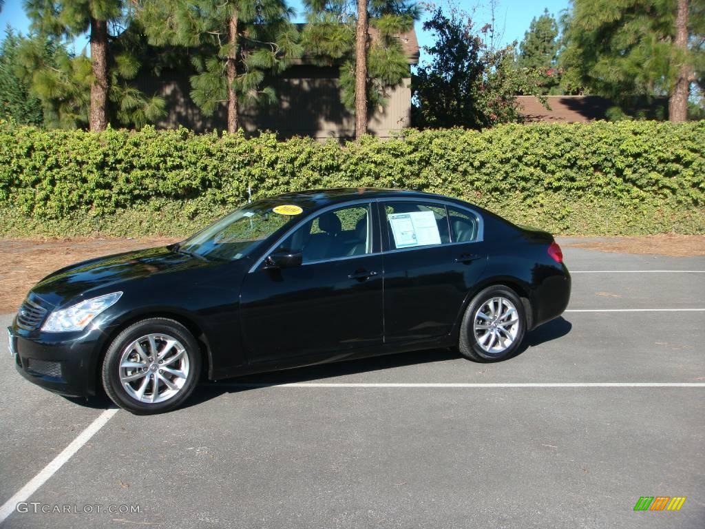 2009 G 37 Journey Sedan - Black Obsidian / Graphite photo #3