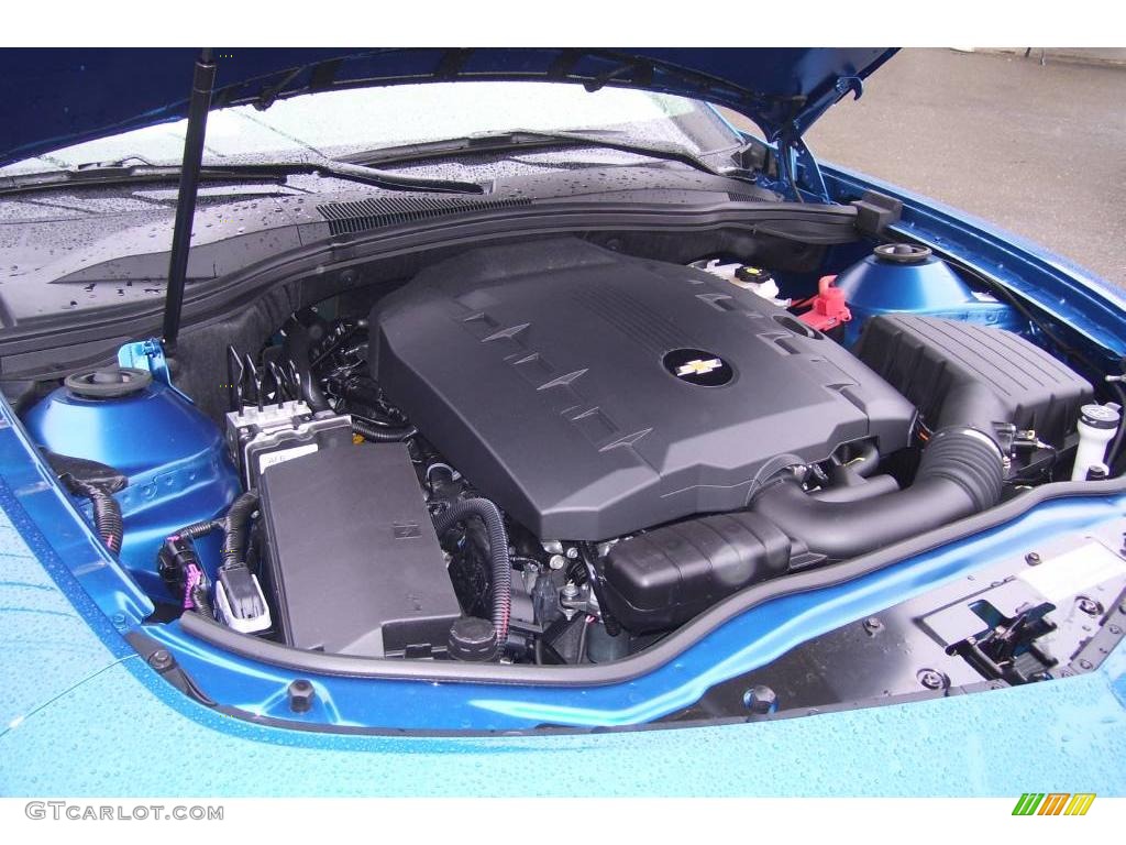 2010 Camaro LT/RS Coupe - Aqua Blue Metallic / Black photo #12