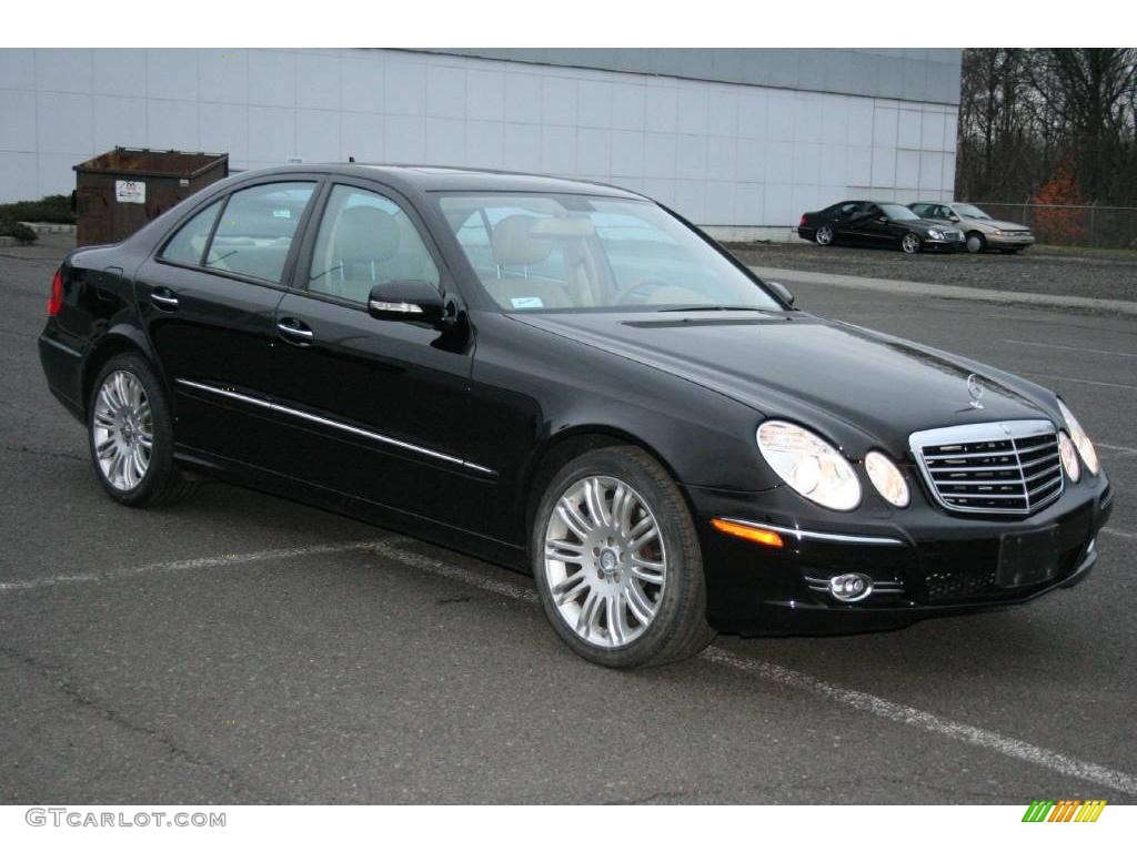 2008 E 350 4Matic Sedan - Black / Cashmere photo #3