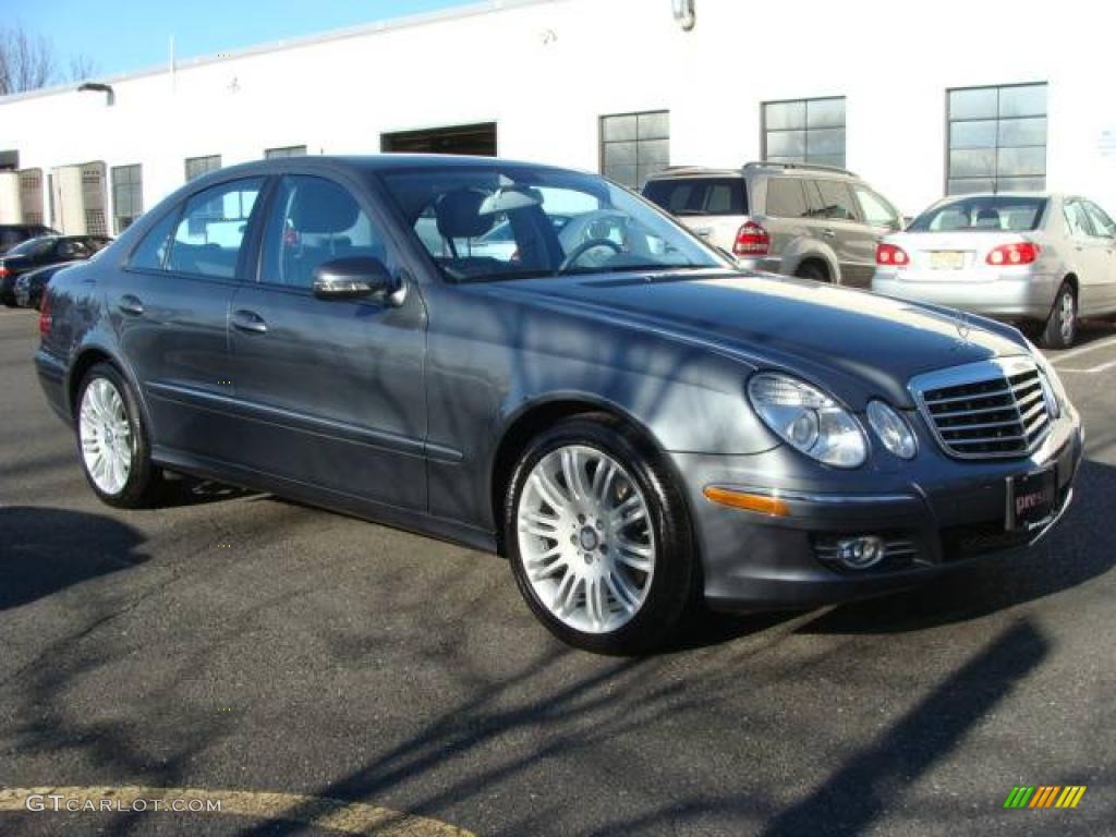 2008 E 350 4Matic Sedan - Flint Grey Metallic / Ash photo #3
