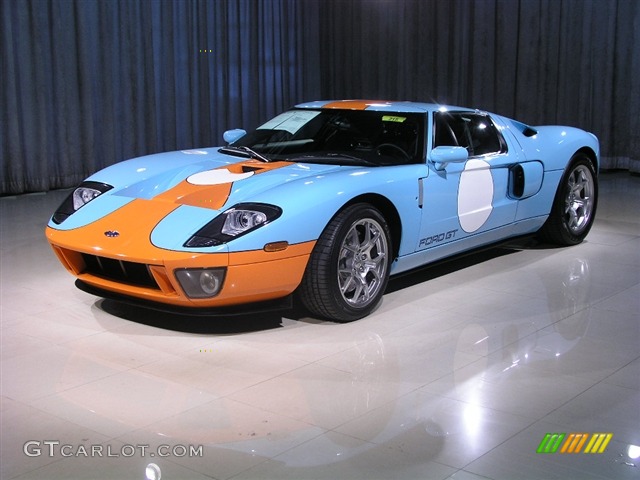 Blue/Orange 2006 Ford GT Heritage Exterior Photo #222765