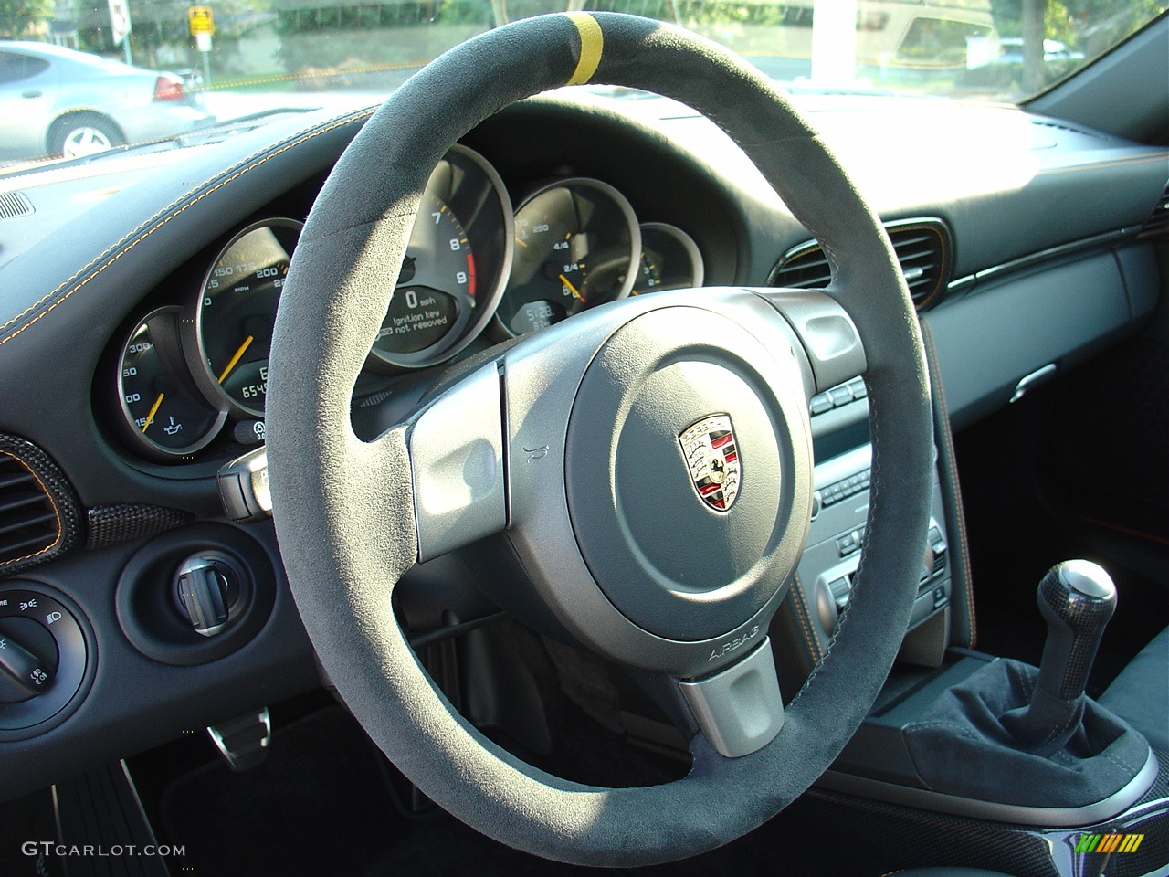 2007 Porsche 911 GT3 RS Black Steering Wheel Photo #22317