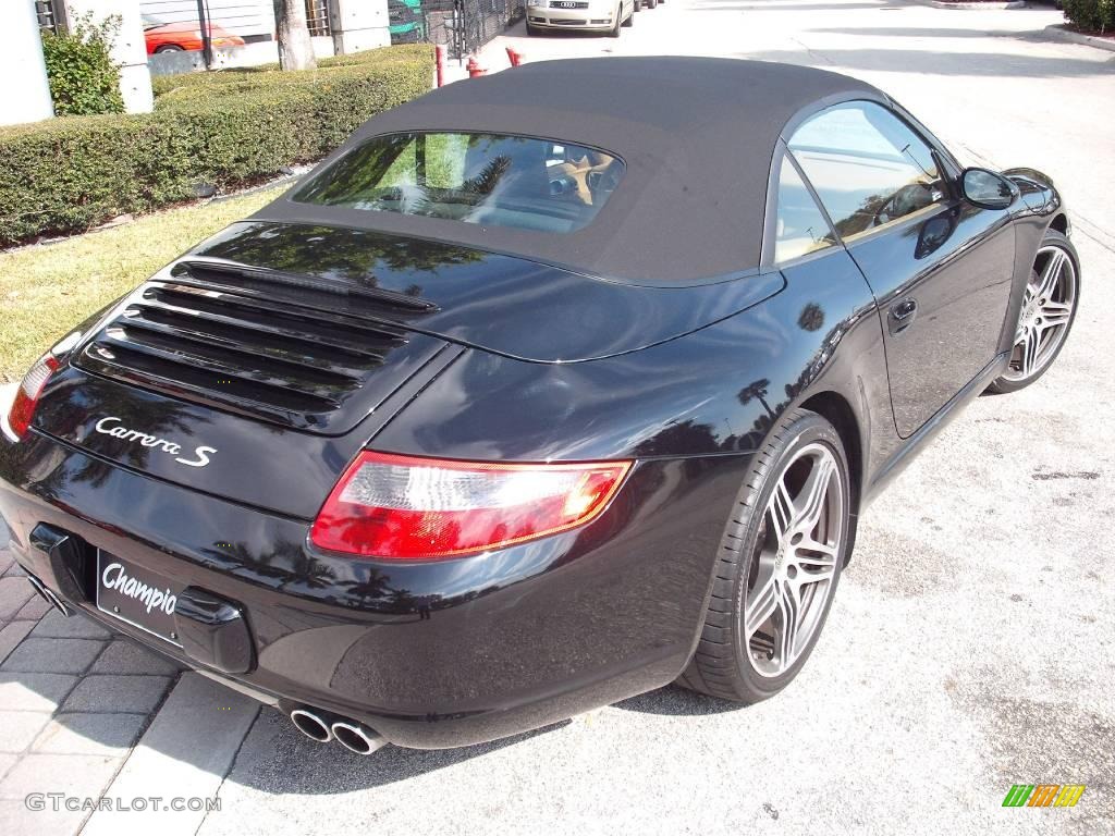 2008 911 Carrera S Cabriolet - Black / Sand Beige photo #7