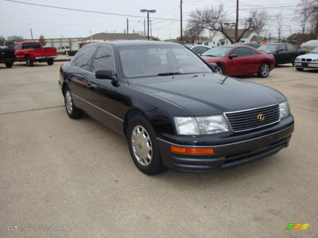 1995 LS 400 Sedan - Black / Tan Leather photo #2