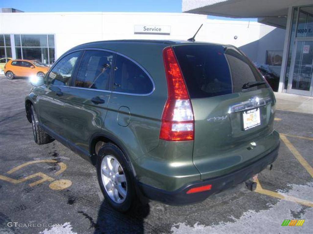 2008 CR-V EX 4WD - Green Tea Metallic / Ivory photo #4