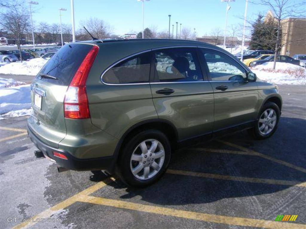 2008 CR-V EX 4WD - Green Tea Metallic / Ivory photo #6