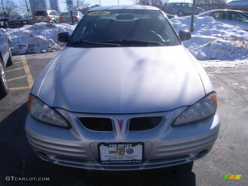 2001 Grand Am SE Coupe - Galaxy Silver Metallic / Dark Pewter photo #6