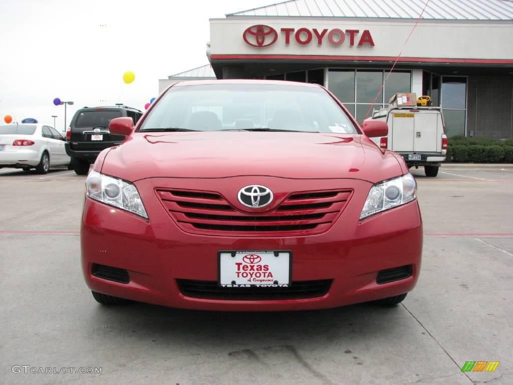 2009 Camry LE - Barcelona Red Metallic / Bisque photo #2