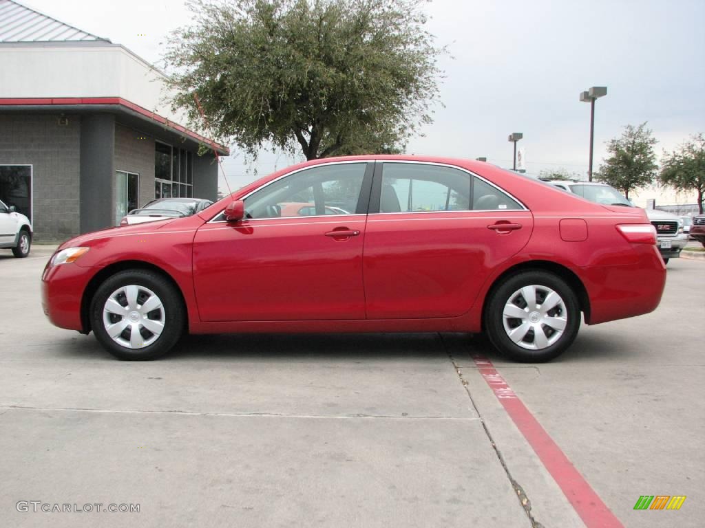 2009 Camry LE - Barcelona Red Metallic / Bisque photo #4