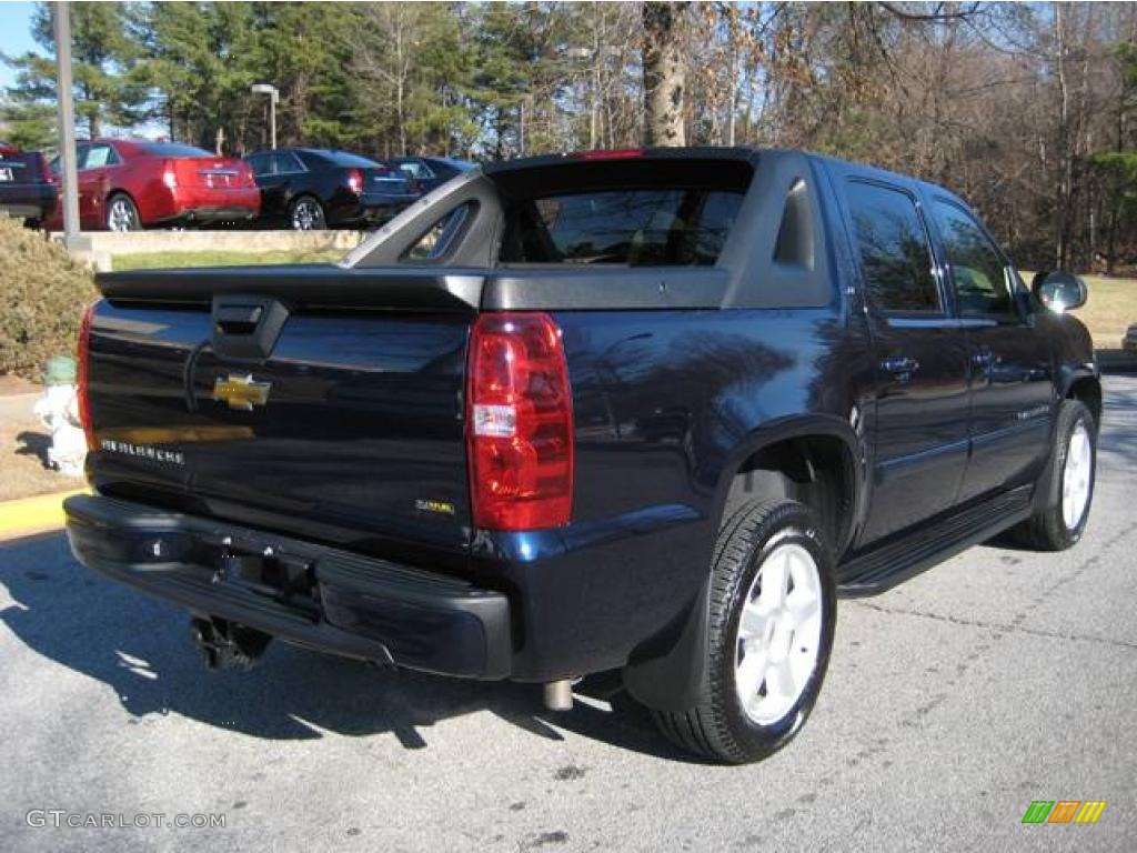 2008 Avalanche LS 4x4 - Dark Blue Metallic / Ebony photo #4