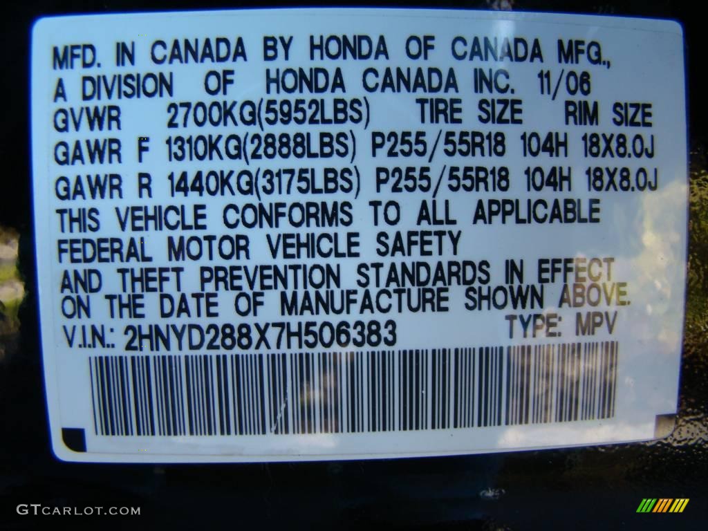 2007 MDX Sport - Formal Black Pearl / Bordeaux photo #16