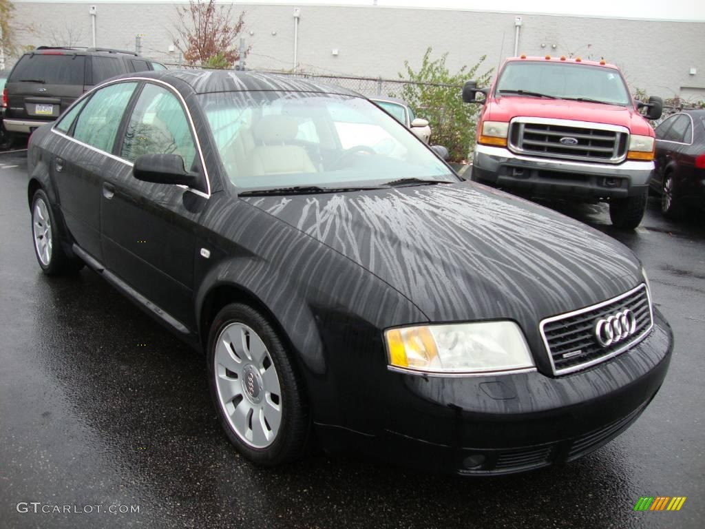 2000 A6 4.2 quattro Sedan - Brilliant Black / Vanilla/Onyx photo #4