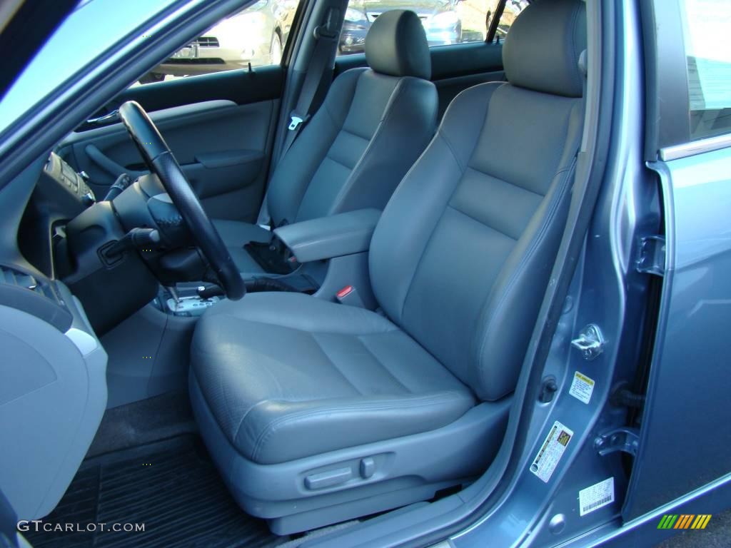 2008 TSX Sedan - Glacier Blue Metallic / Quartz Gray photo #8