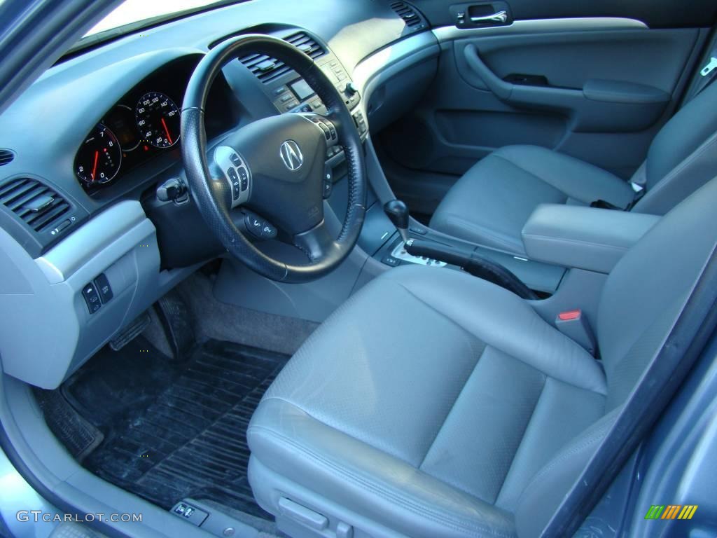 2008 TSX Sedan - Glacier Blue Metallic / Quartz Gray photo #10