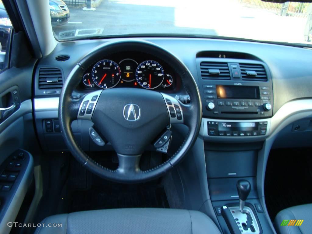 2008 TSX Sedan - Glacier Blue Metallic / Quartz Gray photo #11