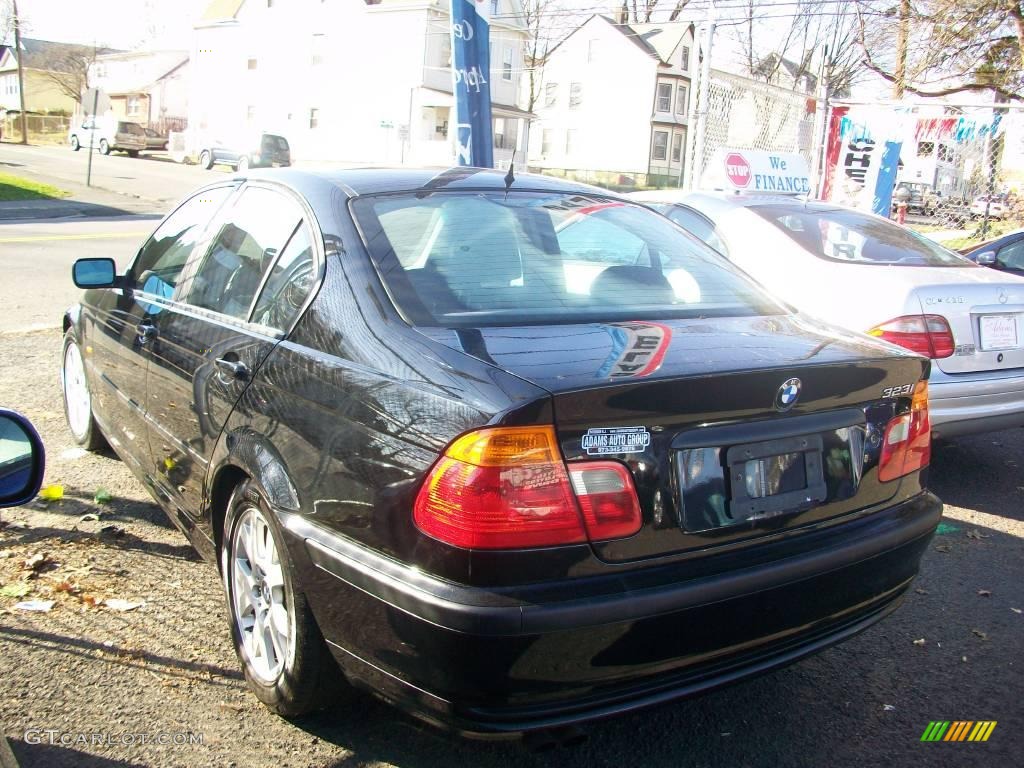 2000 3 Series 323i Sedan - Jet Black / Black photo #4