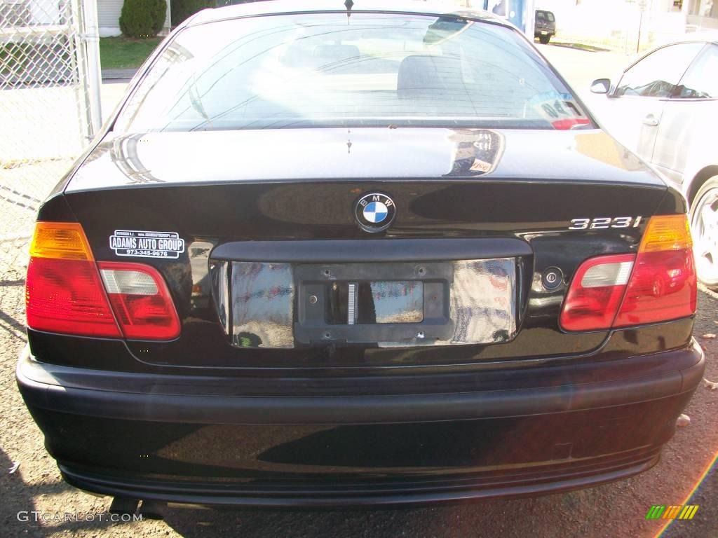 2000 3 Series 323i Sedan - Jet Black / Black photo #6