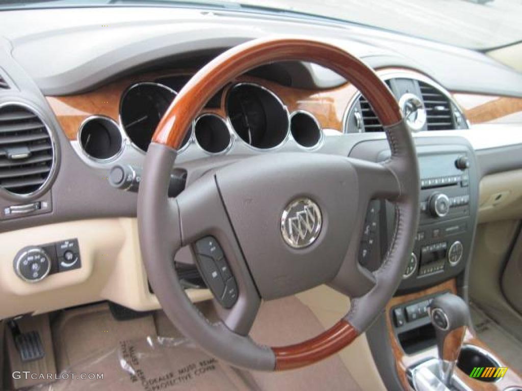 2010 Enclave CXL AWD - Cocoa Metallic / Cashmere/Cocoa photo #12