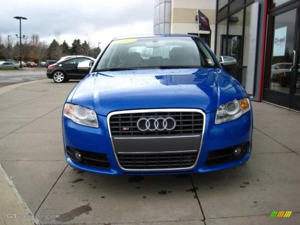 2007 S4 4.2 quattro Sedan - Sprint Blue Pearl Effect / Silver photo #2