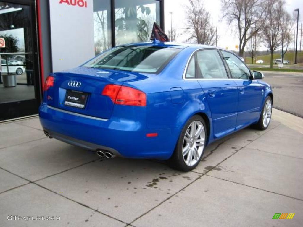 2007 S4 4.2 quattro Sedan - Sprint Blue Pearl Effect / Silver photo #6