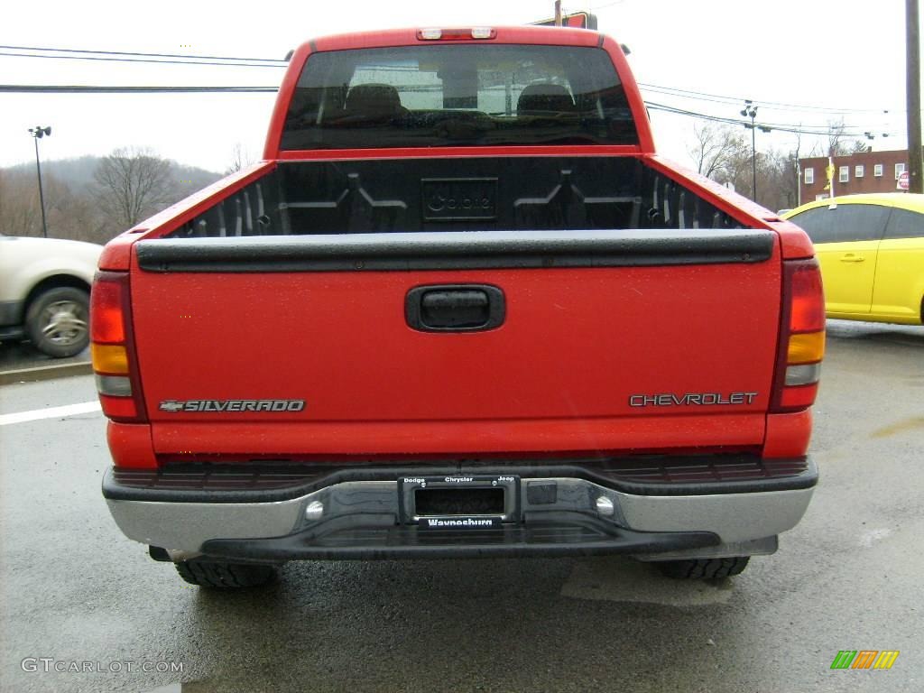 1999 Silverado 1500 LS Extended Cab 4x4 - Victory Red / Graphite photo #4