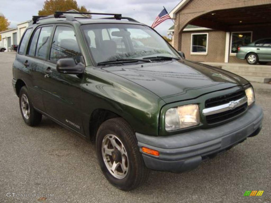 1999 Tracker 4x4 - Medium Green Metallic / Medium Gray photo #2