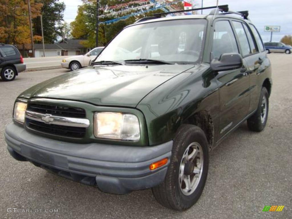 1999 Tracker 4x4 - Medium Green Metallic / Medium Gray photo #6